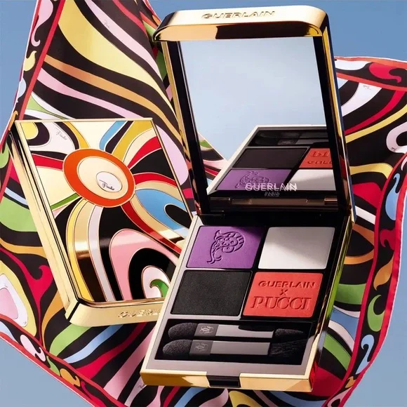 GUERLAIN × PUCCI アイシャドウ OMBRÉS G新品未使用 GUERLAIN Pucci x Guerlain Ombres G Marmo Vibe Eyeshadow Quad